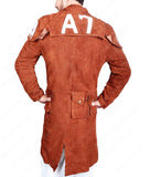 Destructive A7 Mens Brown Suede Duster Coat