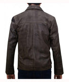 Mortal Kombat X Jason Distressed Leather Jacket