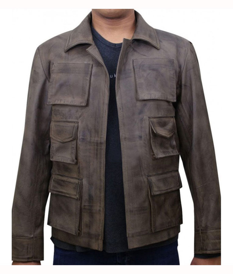 Mortal Kombat X Jason Distressed Leather Jacket