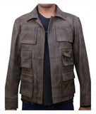 Mortal Kombat X Jason Distressed Leather Jacket