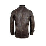 Men’s Stylish Cafe Racer Biker Real Leather Distressed Brown Leather Jacket