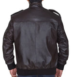 Dark brown bomber jacket for men