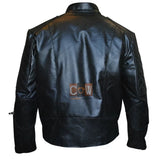 Mens Brando Black Motorcycle Leather Jacket for Sale