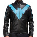 Batman Arkham Knight Nightwing Dick Grayson Leather Costume Jacket