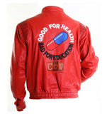 Akira Kaneda Pill Red/Black Capsule Motorcycle Jacket