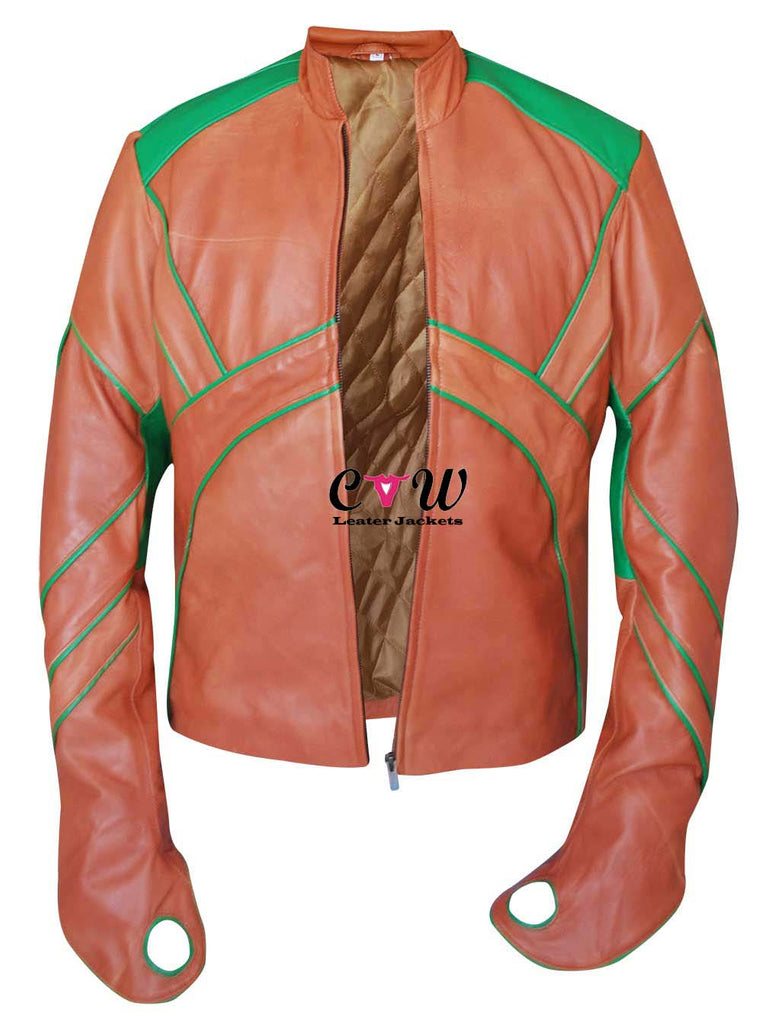 Smallville Alan Ritchson (Aquaman) Leather Costume Jacket