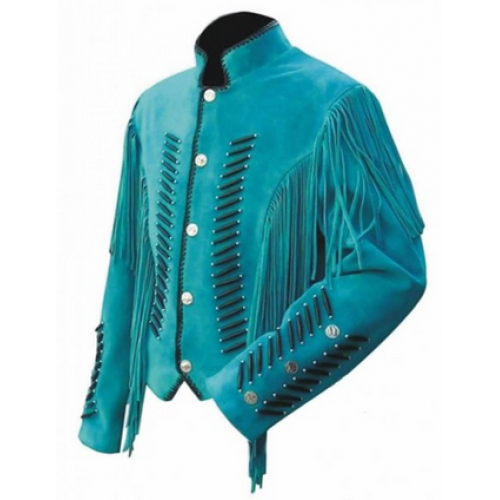 Celebrita X Western Style Fringed Leather Jacket
