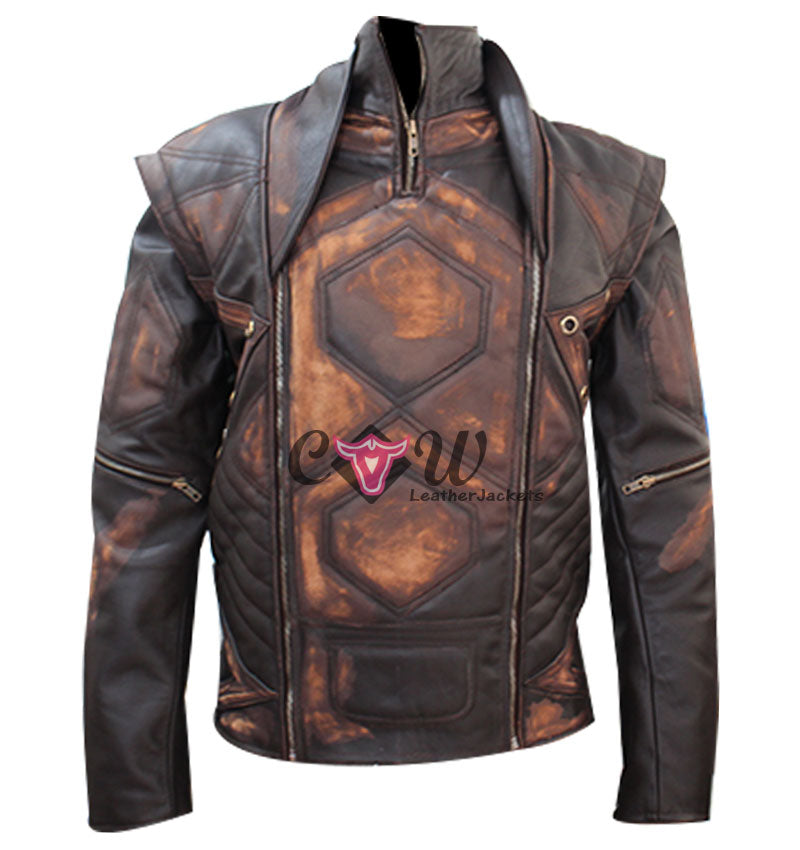 Copper Distressed Vintage Brown Jacket