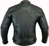 DARK RIDER STYLE HIGH QUALITY MENS MOTORBIKE MOTORCYCLE WINTER LEATHER JACKET