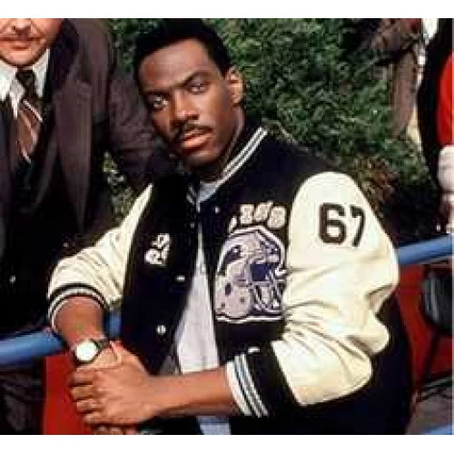 Beverly Hills Cop Eddie Murphy Baseball Letterman Jacket
