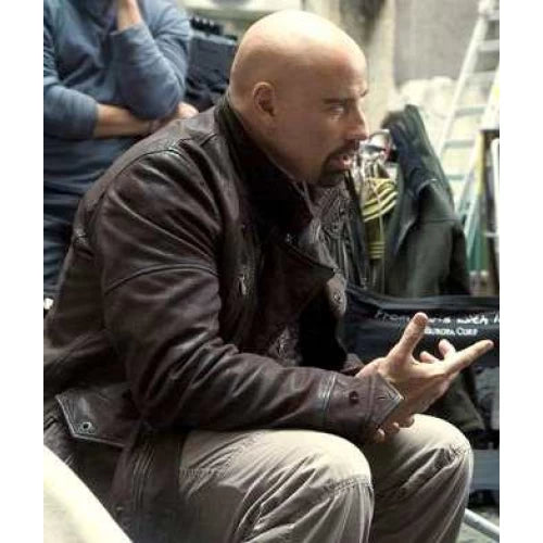 Fashionable Vintage Leather Jacket From Paris with Love John Travolta