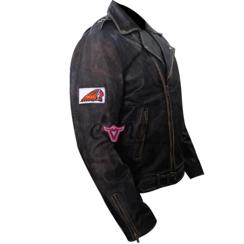Heavy Duty Brando Distressed Biker Jacket