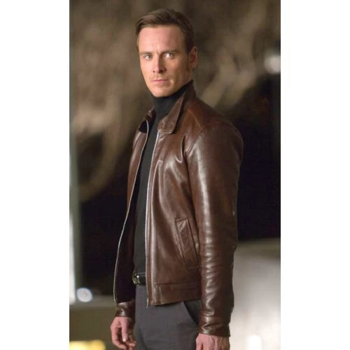 Buy X Men First Class Magneto Brown Leather Jacket