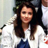 Ferris Bueller's Day Off Mia Sara:Sloane Peterson Fringe White Jacket
