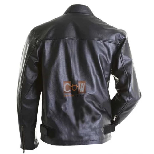 Gulf Steve Mcqueen Motorcycle/Biker Genuine Leather Jacket