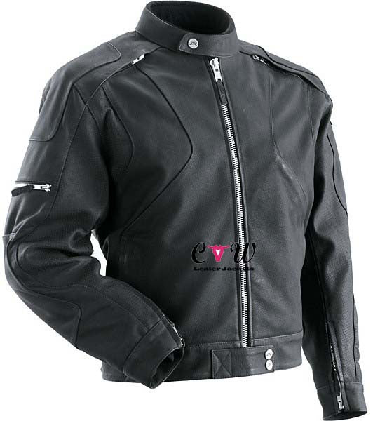 Motorcycle Z1R Marauder Black Leather Jacket