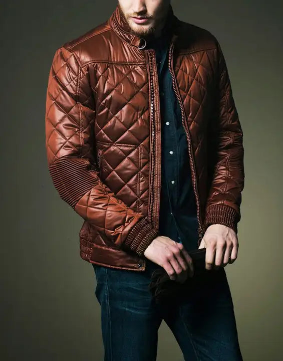 Brown Biking Vintage Leather Jacket
