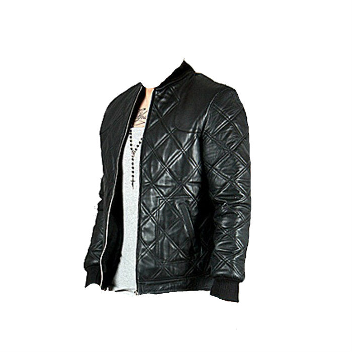 Fashion New Stylish Fully Quilted Leather Jacket For Men