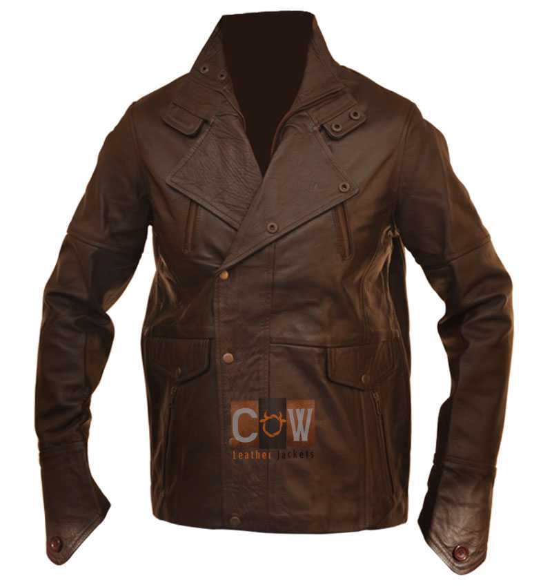 Fashionable Vintage Leather Jacket From Paris with Love John Travolta