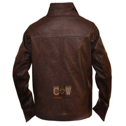 Fashionable Vintage Leather Jacket From Paris with Love John Travolta